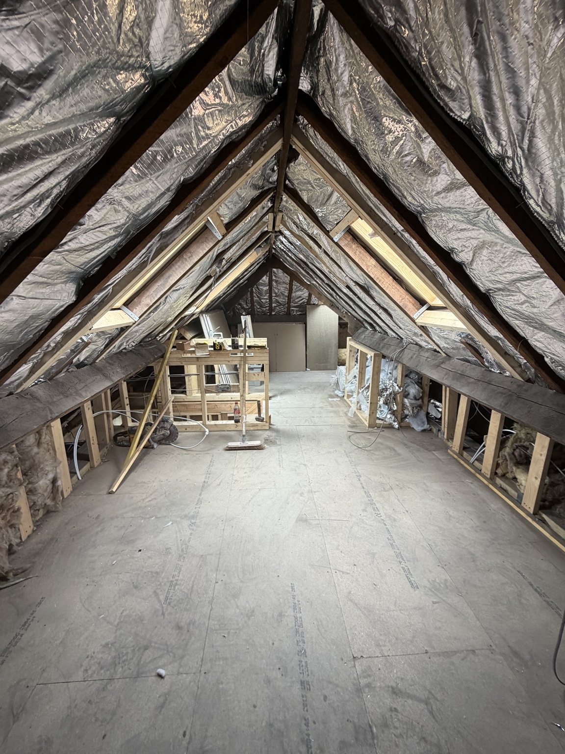 Completed insulation project