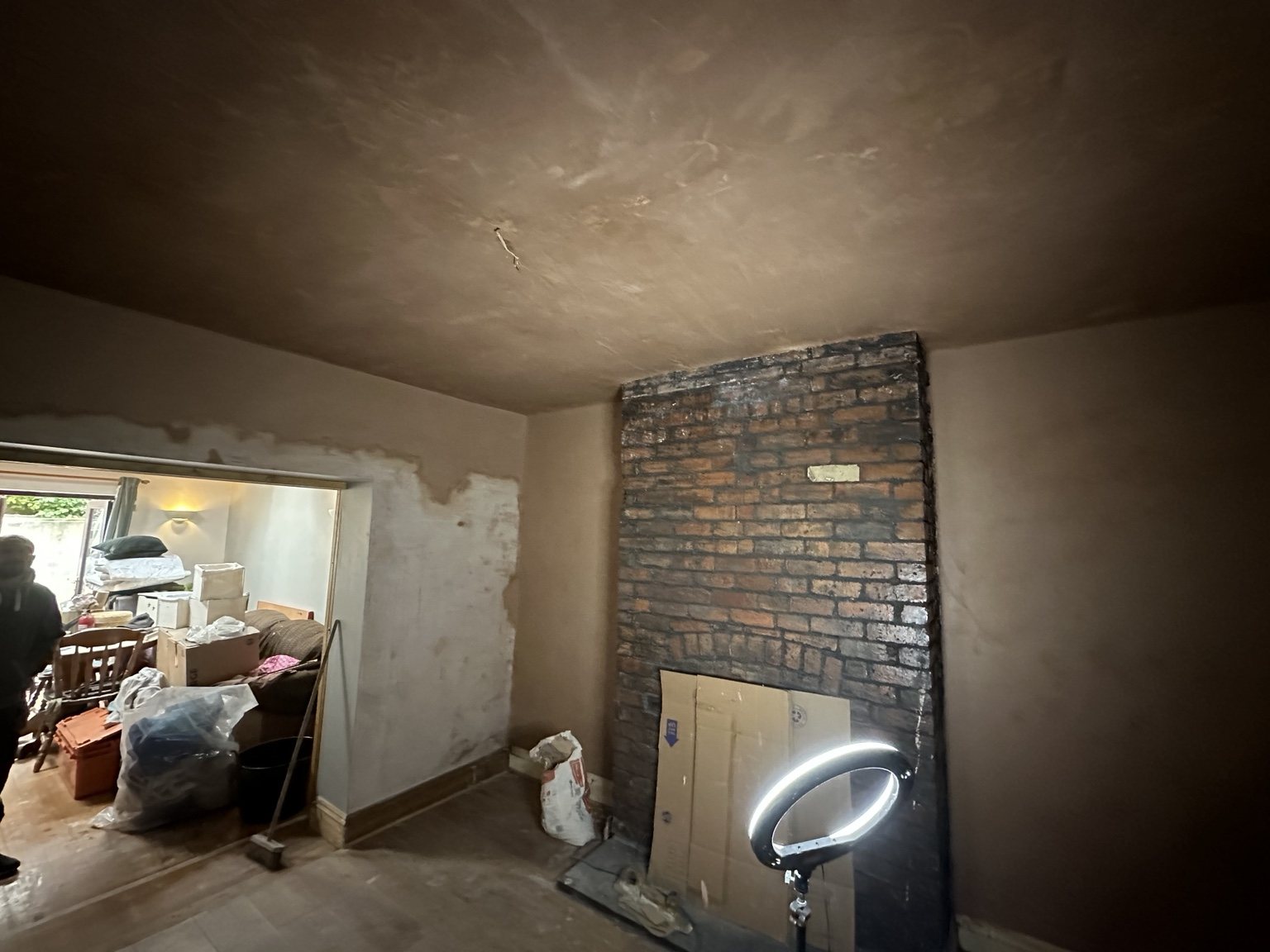 Completed room re-skim