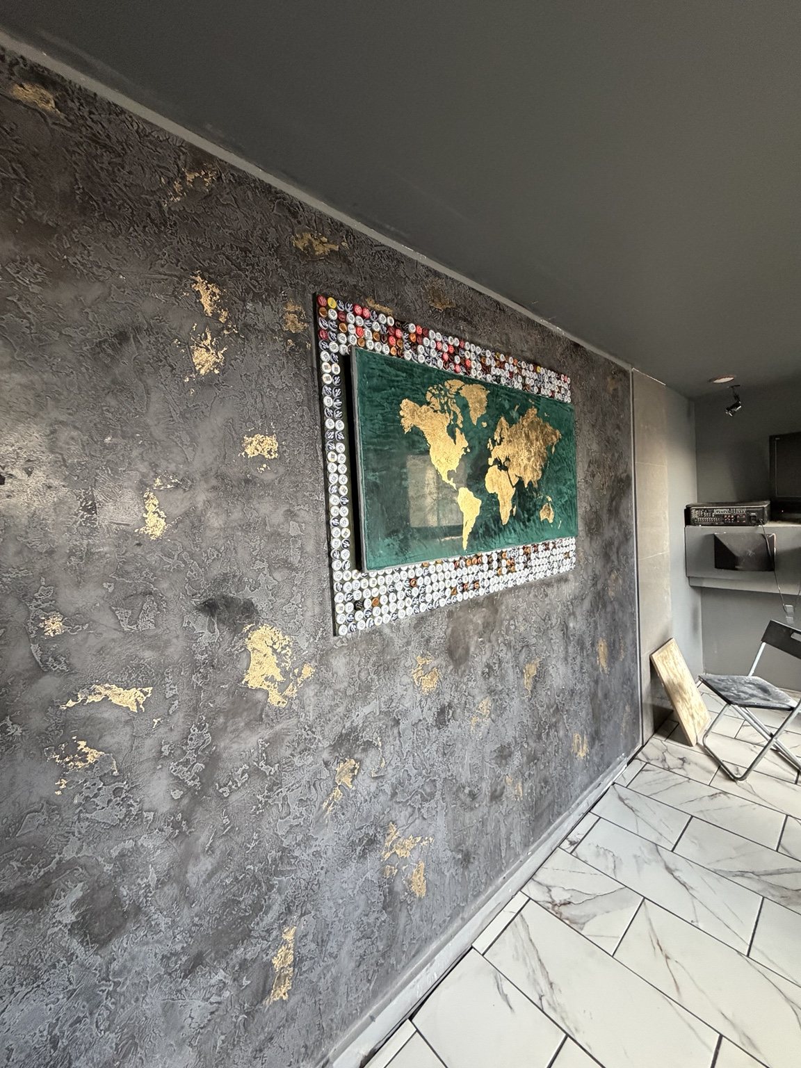 Venetian plaster feature wall